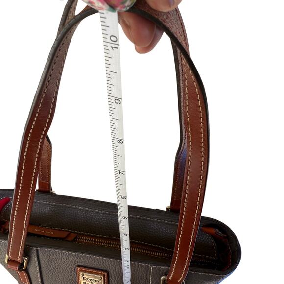 Dooney and Bourke Grey Pebbled Leather Zip Tote - Picture 10 of 13